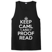Keep Calm And Proof Read Funny PosiCharge Competitor Tank