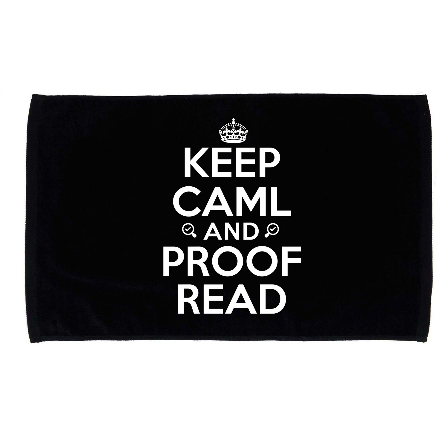 Keep Calm And Proof Read Funny Microfiber Hand Towel