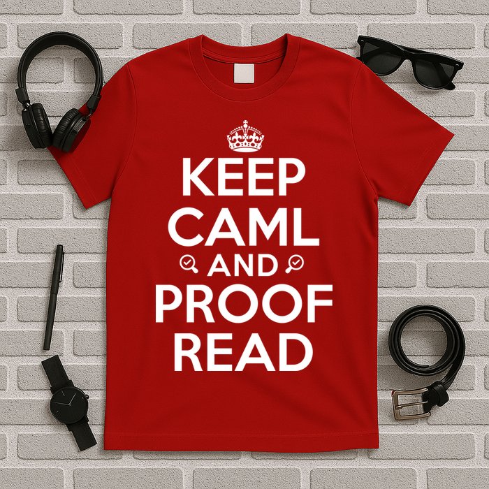 Keep Calm And Proof Read Funny T-Shirt