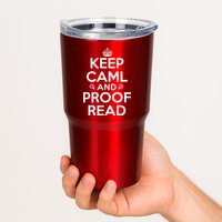 Keep Calm And Proof Read Funny Tumbler