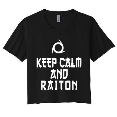 Keep Calm And Raiton Ninja FF14 Crop Top