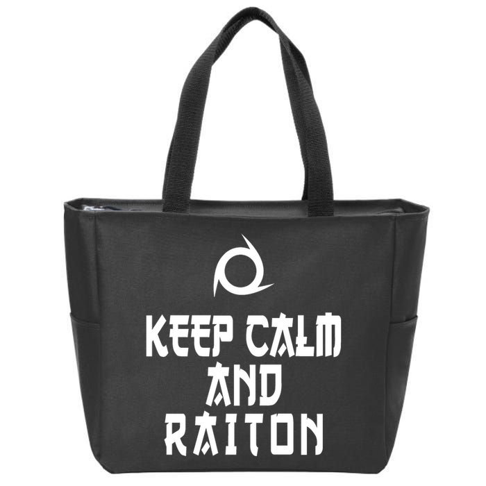 Keep Calm And Raiton Ninja FF14 Zip Tote Bag