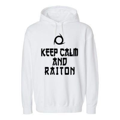 Keep Calm And Raiton Ninja FF14 Garment-Dyed Fleece Hoodie