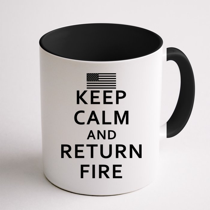 Keep Calm and Return Fire 2nd Amendment Mug