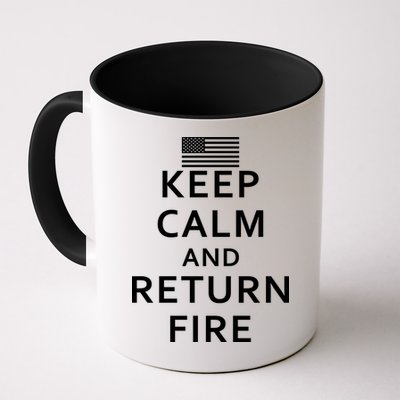 Keep Calm and Return Fire 2nd Amendment Mug
