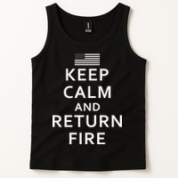 Keep Calm and Return Fire 2nd Amendment Tank Top