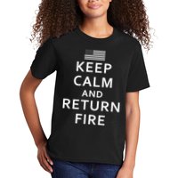 Keep Calm and Return Fire 2nd Amendment Kids T-Shirt