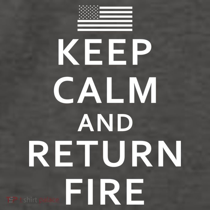 Keep Calm and Return Fire 2nd Amendment Vector Backpack