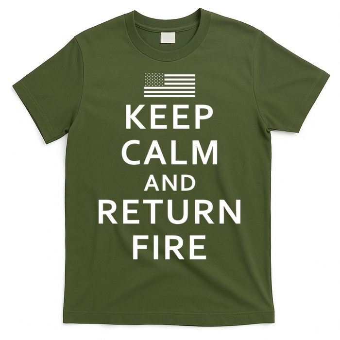 Keep Calm and Return Fire 2nd Amendment T-Shirt