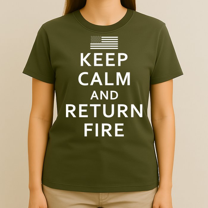 Keep Calm and Return Fire 2nd Amendment T-Shirt