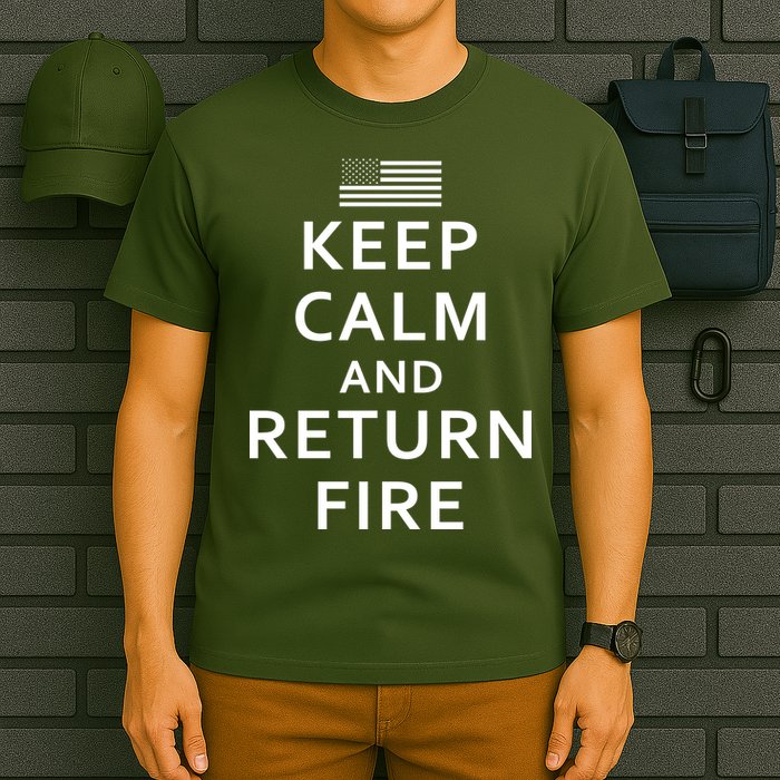 Keep Calm and Return Fire 2nd Amendment T-Shirt