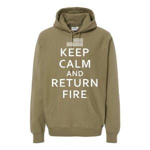 Keep Calm and Return Fire 2nd Amendment Premium Hoodie