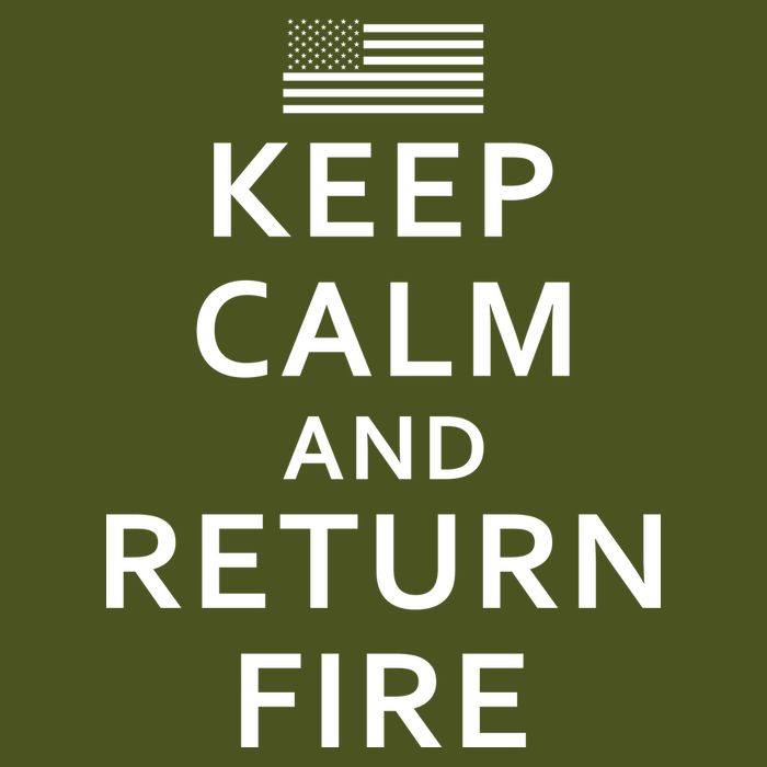 Keep Calm and Return Fire 2nd Amendment Premium T-Shirt