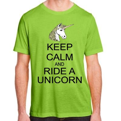 Keep Calm and Ride A Unicorn Adult ChromaSoft Performance T-Shirt