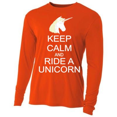 Keep Calm and Ride A Unicorn Cooling Performance Long Sleeve Crew