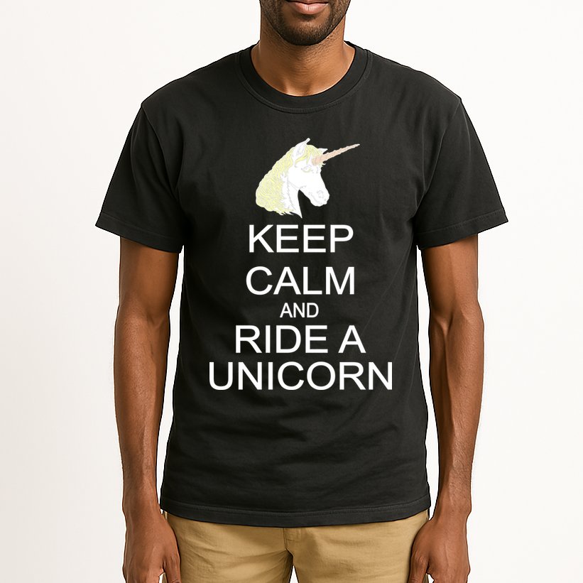 Keep Calm and Ride A Unicorn Tall T-Shirt