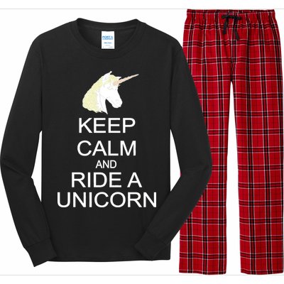 Keep Calm and Ride A Unicorn Long Sleeve Pajama Set