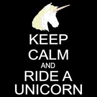 Keep Calm and Ride A Unicorn Flatbill Hat