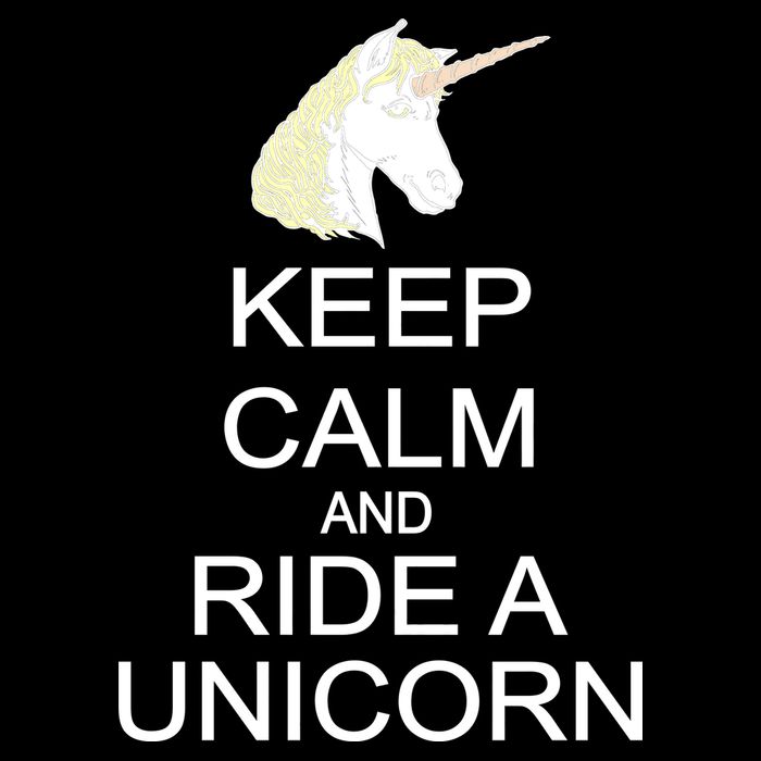 Keep Calm and Ride A Unicorn Flatbill Hat