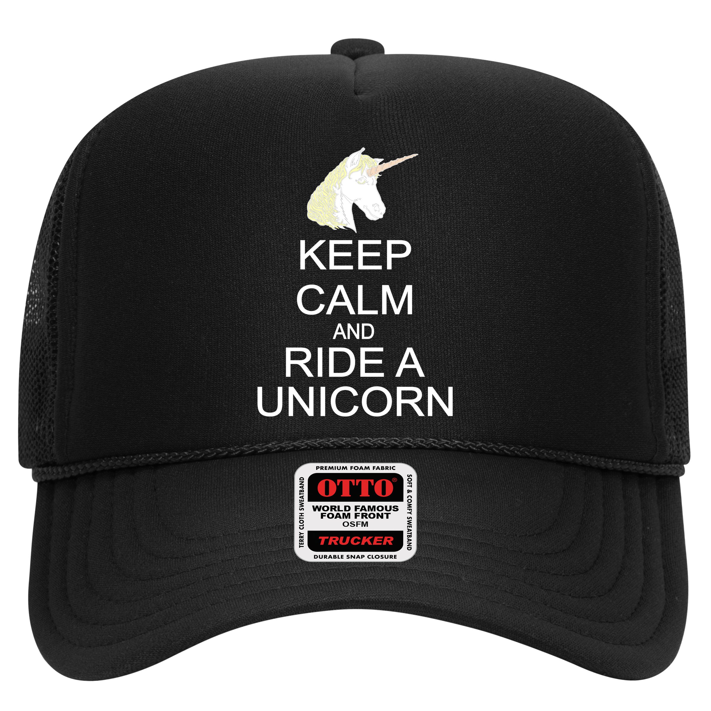 Keep Calm and Ride A Unicorn Hat