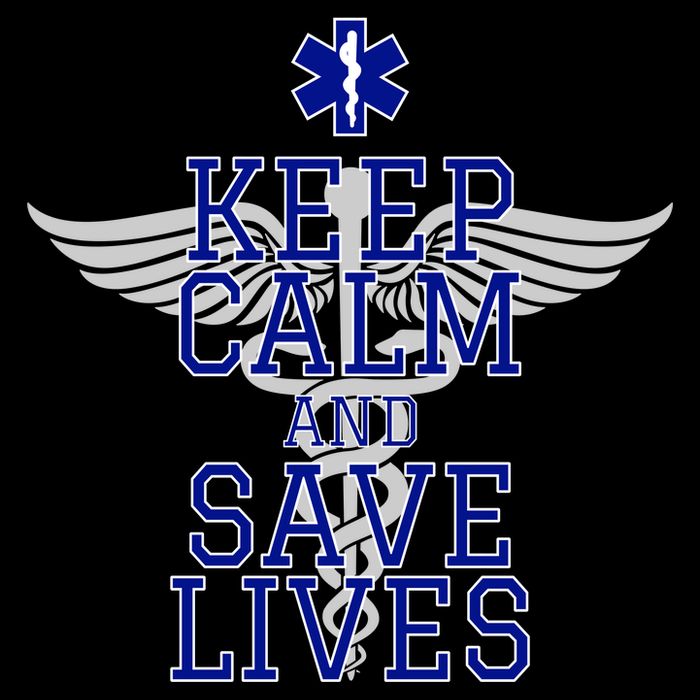 Keep Calm And Save Lives EMS Button