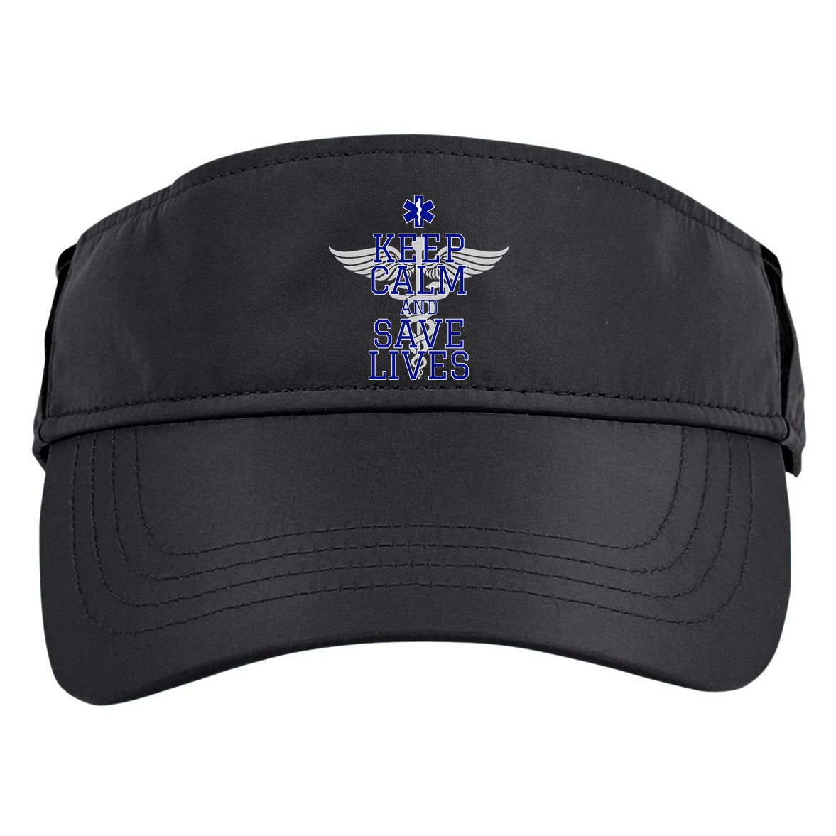 Keep Calm And Save Lives EMS Adult Drive Performance Visor
