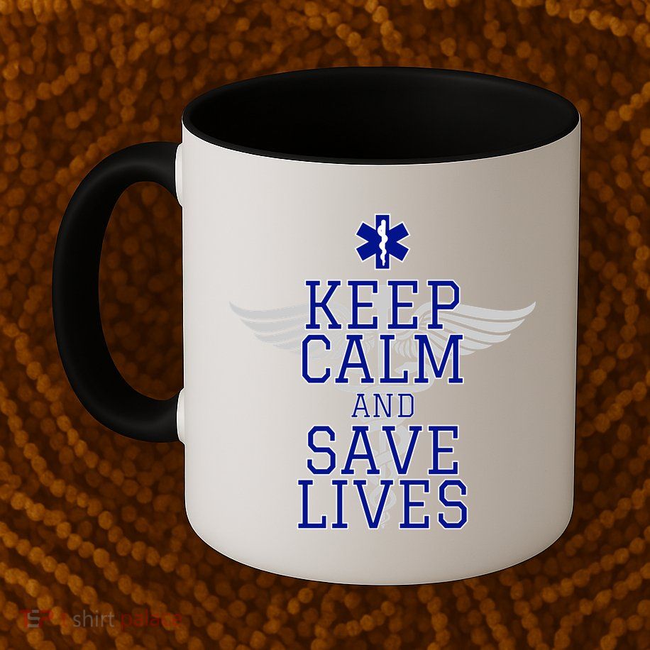 Keep Calm And Save Lives EMS Mug