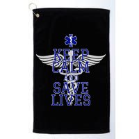 Keep Calm And Save Lives EMS Golf Towel