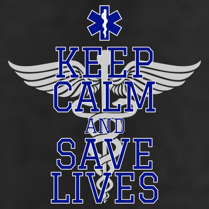 Keep Calm And Save Lives EMS Golf Towel
