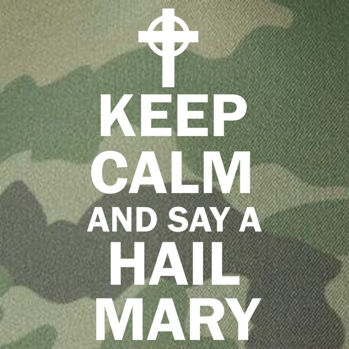 Keep Calm And Say A Hail Mary Legacy Tie Dye Trucker Hat