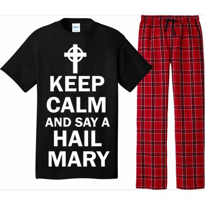 Keep Calm And Say A Hail Mary Religion Pajama Set