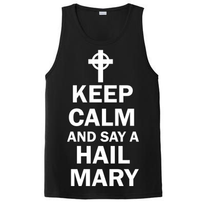 Keep Calm And Say A Hail Mary Religion PosiCharge Competitor Tank