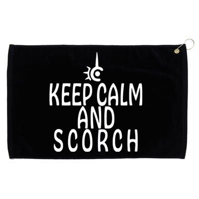 Keep Calm And Scorch FF14 Red Mage Grommeted Golf Towel