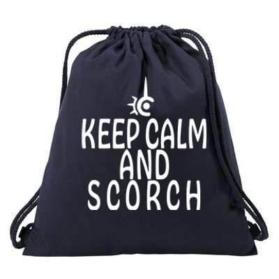 Keep Calm And Scorch FF14 Red Mage Drawstring Bag