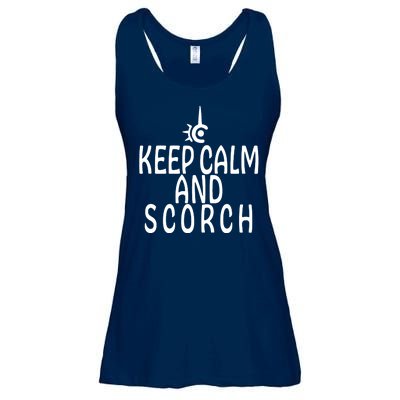 Keep Calm And Scorch FF14 Red Mage Ladies Essential Flowy Tank