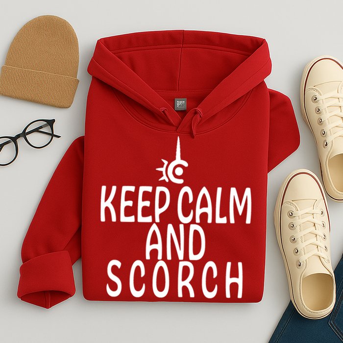 Keep Calm And Scorch FF14 Red Mage Hoodie