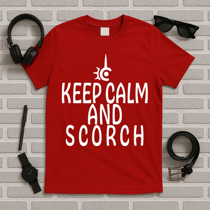 Keep Calm And Scorch FF14 Red Mage T-Shirt