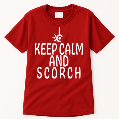 Keep Calm And Scorch FF14 Red Mage Tall T-Shirt