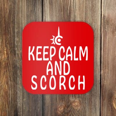 Keep Calm And Scorch FF14 Red Mage Coaster