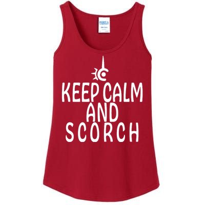 Keep Calm And Scorch FF14 Red Mage Ladies Essential Tank