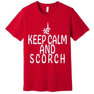 Keep Calm And Scorch FF14 Red Mage Premium T-Shirt