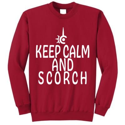 Keep Calm And Scorch FF14 Red Mage Tall Sweatshirt