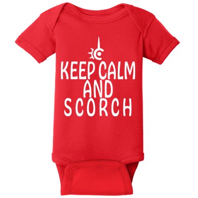 Keep Calm And Scorch FF14 Red Mage Baby Bodysuit