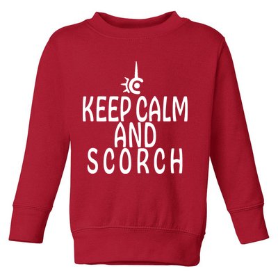 Keep Calm And Scorch FF14 Red Mage Toddler Sweatshirt
