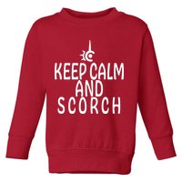 Keep Calm And Scorch FF14 Red Mage Toddler Sweatshirt