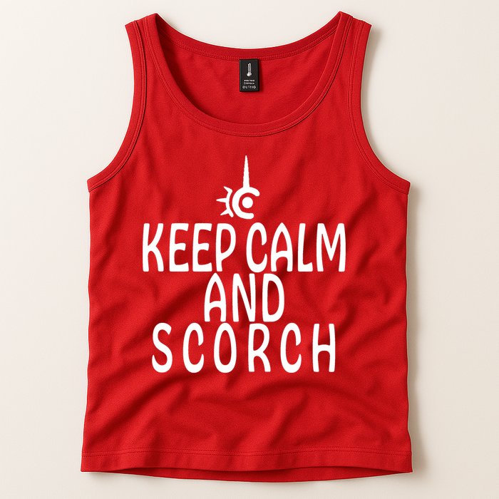 Keep Calm And Scorch FF14 Red Mage Tank Top