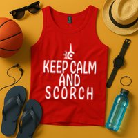 Keep Calm And Scorch FF14 Red Mage Tank Top