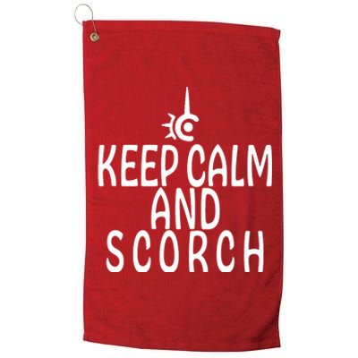 Keep Calm And Scorch FF14 Red Mage Platinum Collection Golf Towel