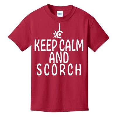 Keep Calm And Scorch FF14 Red Mage Kids T-Shirt