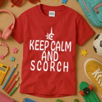 Keep Calm And Scorch FF14 Red Mage Kids T-Shirt